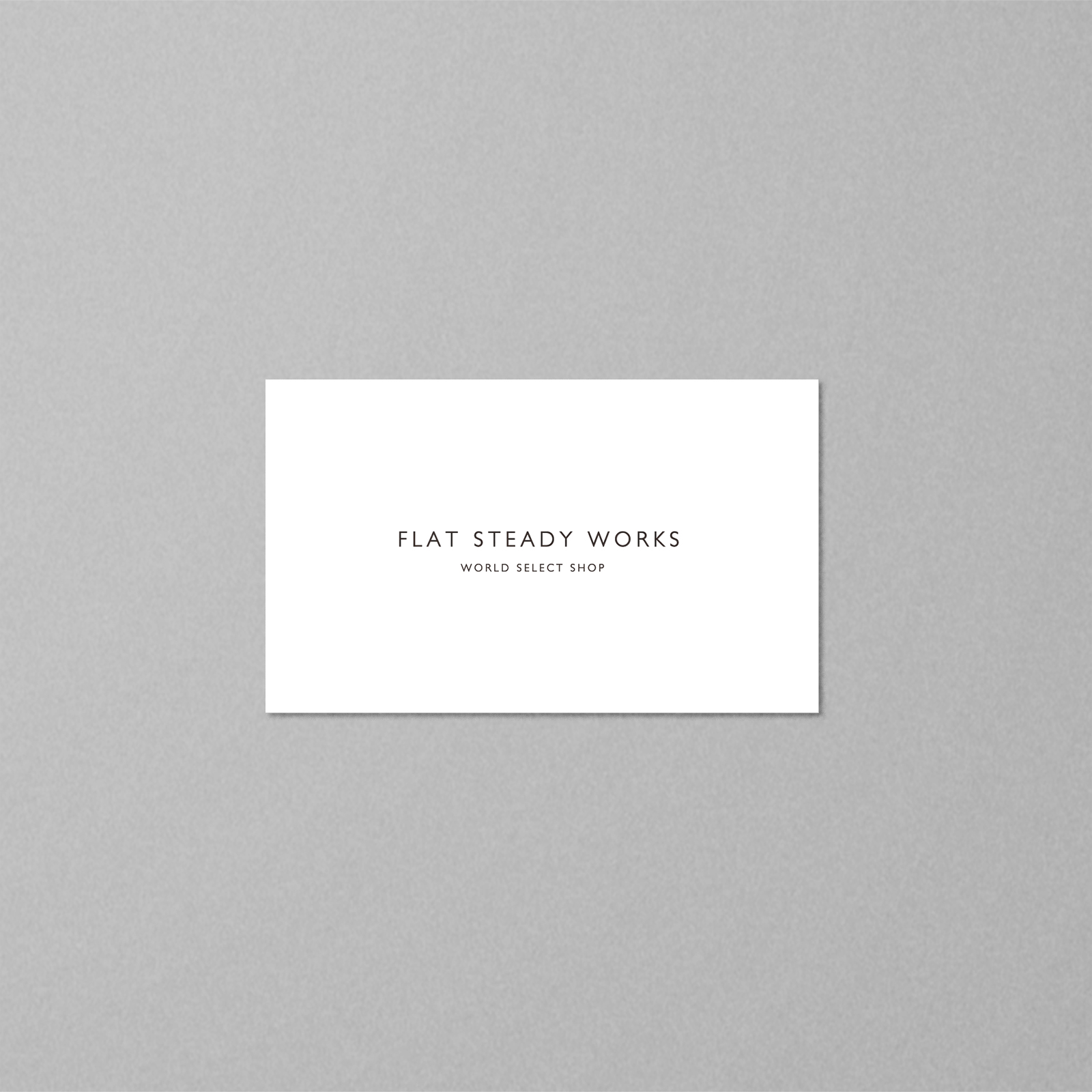 FLAT STEADY WORKS 名刺 2